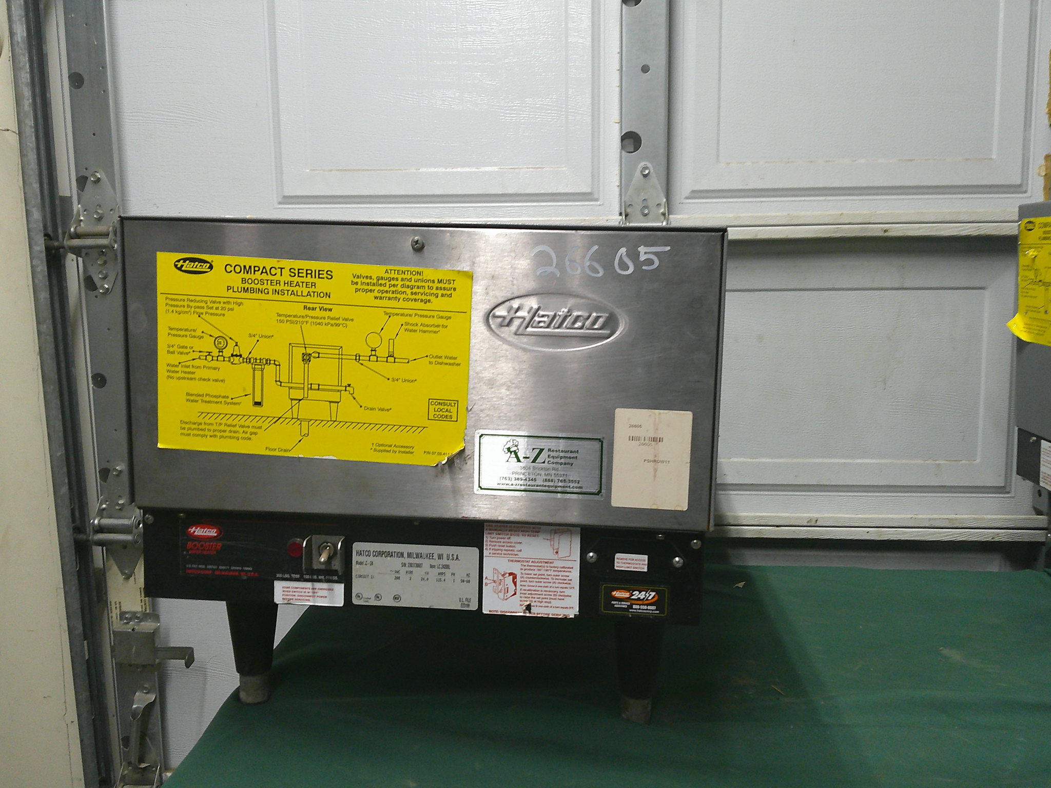 HATCO 24KW BOOSTER HEATER