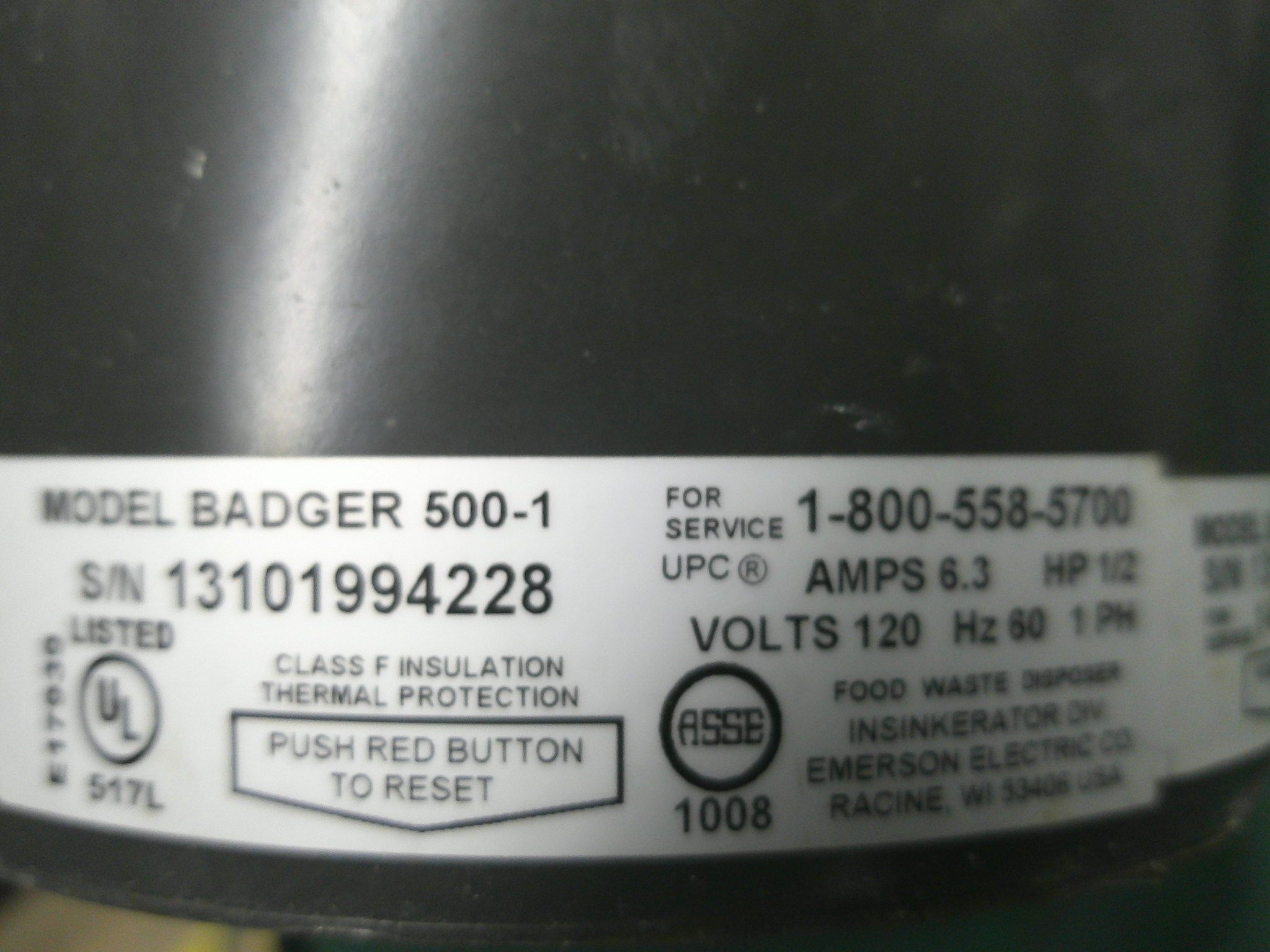 BADGERS IN SINK ERATOR