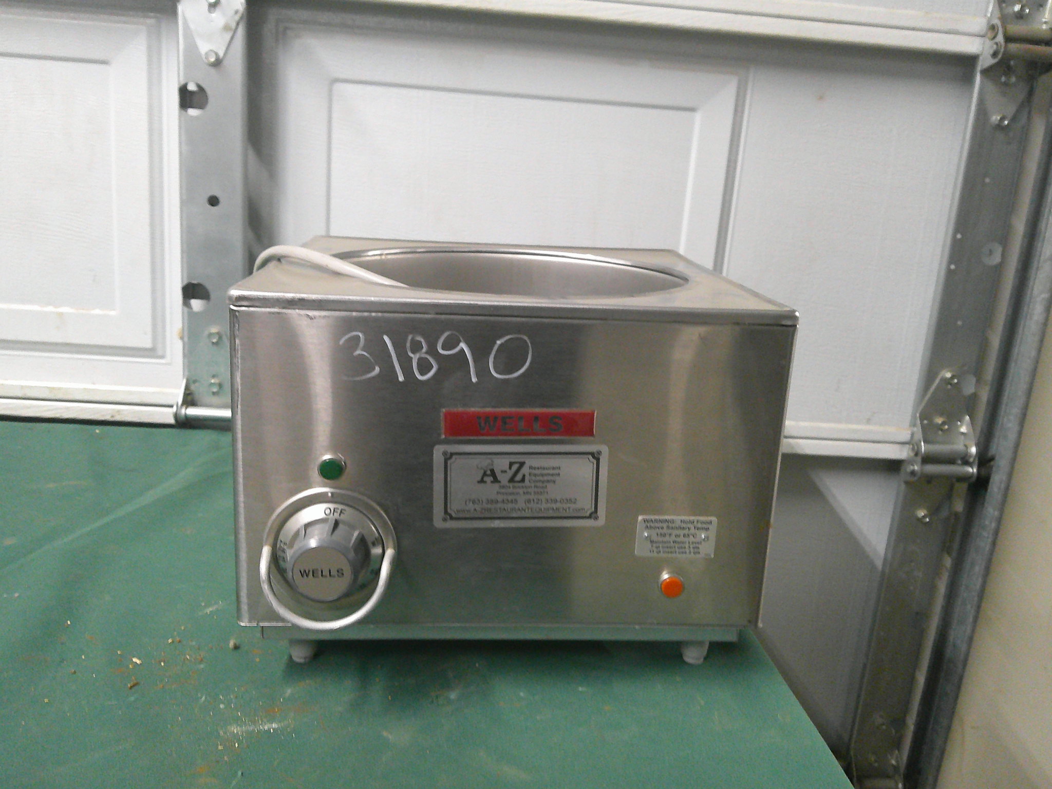 WELLS STAINLESS STEEL WARMER