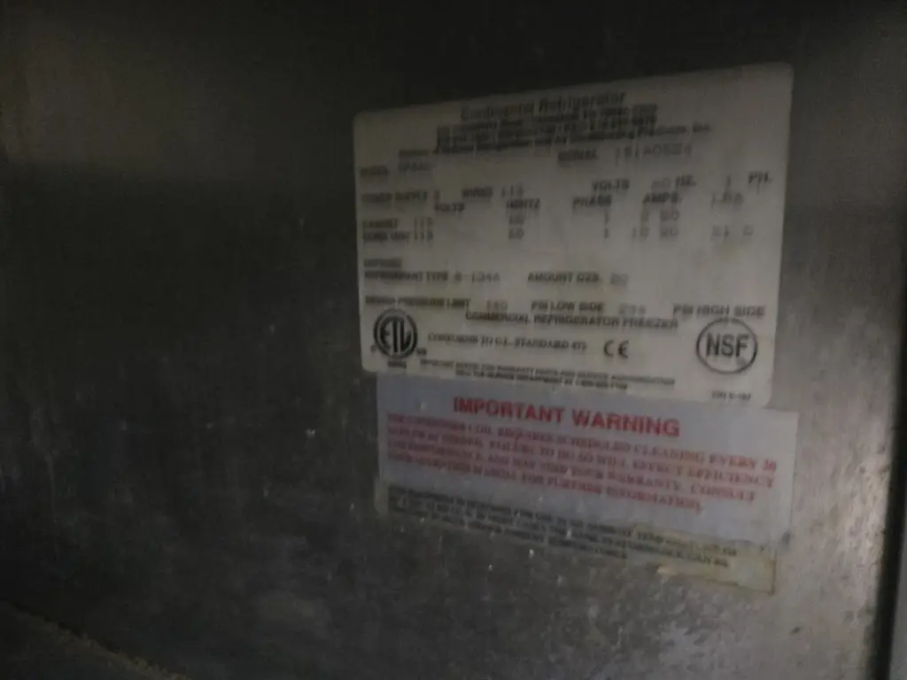 CONTINENTAL 2 DR PREP TABLE