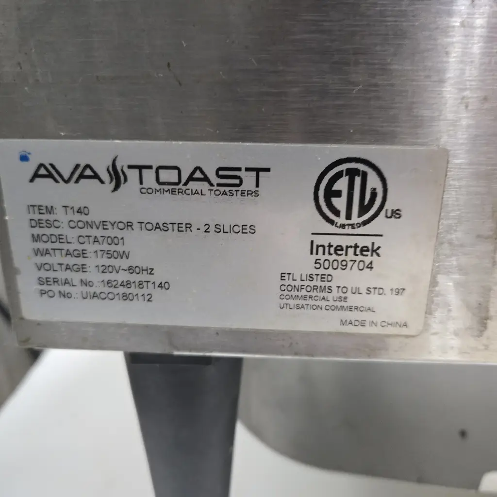 AVA TOAST CONVECTION TOASTER
