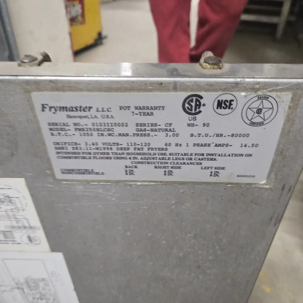 FRYMASTER 4 BASKET FRYER