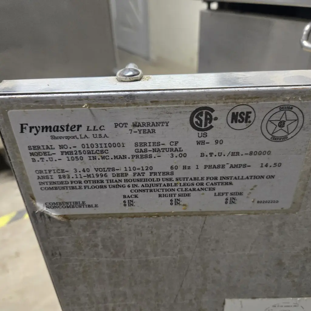 FRYMASTER 4 BASKET FRYER