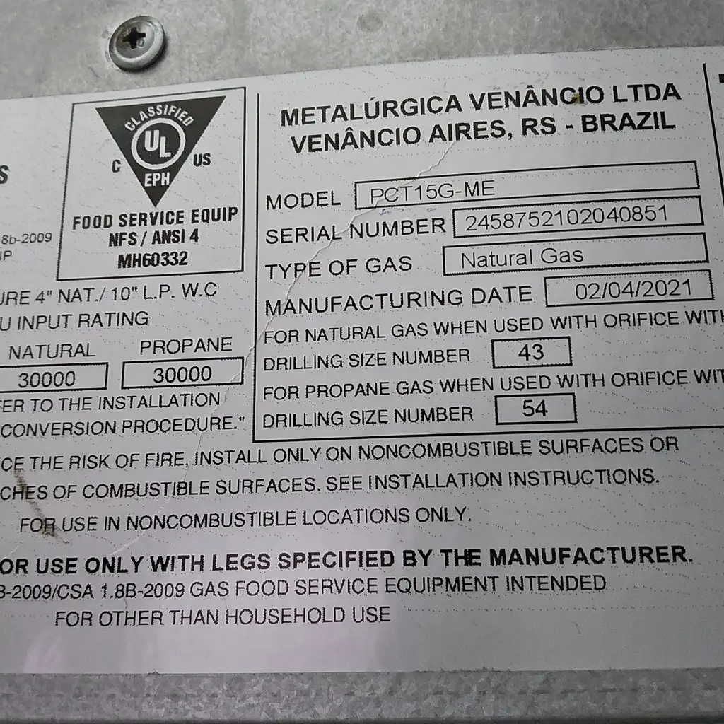 VENANCIO 15 INCH GRIDDLE