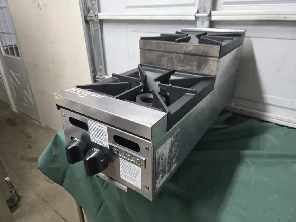 VULCAN 2 BURNER STOCK POT RANG