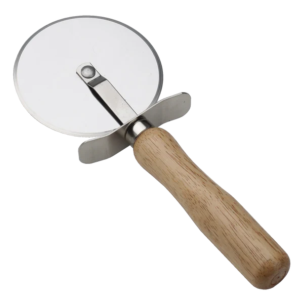 4IN PIZZA CUTTER WITH WOOD HDL