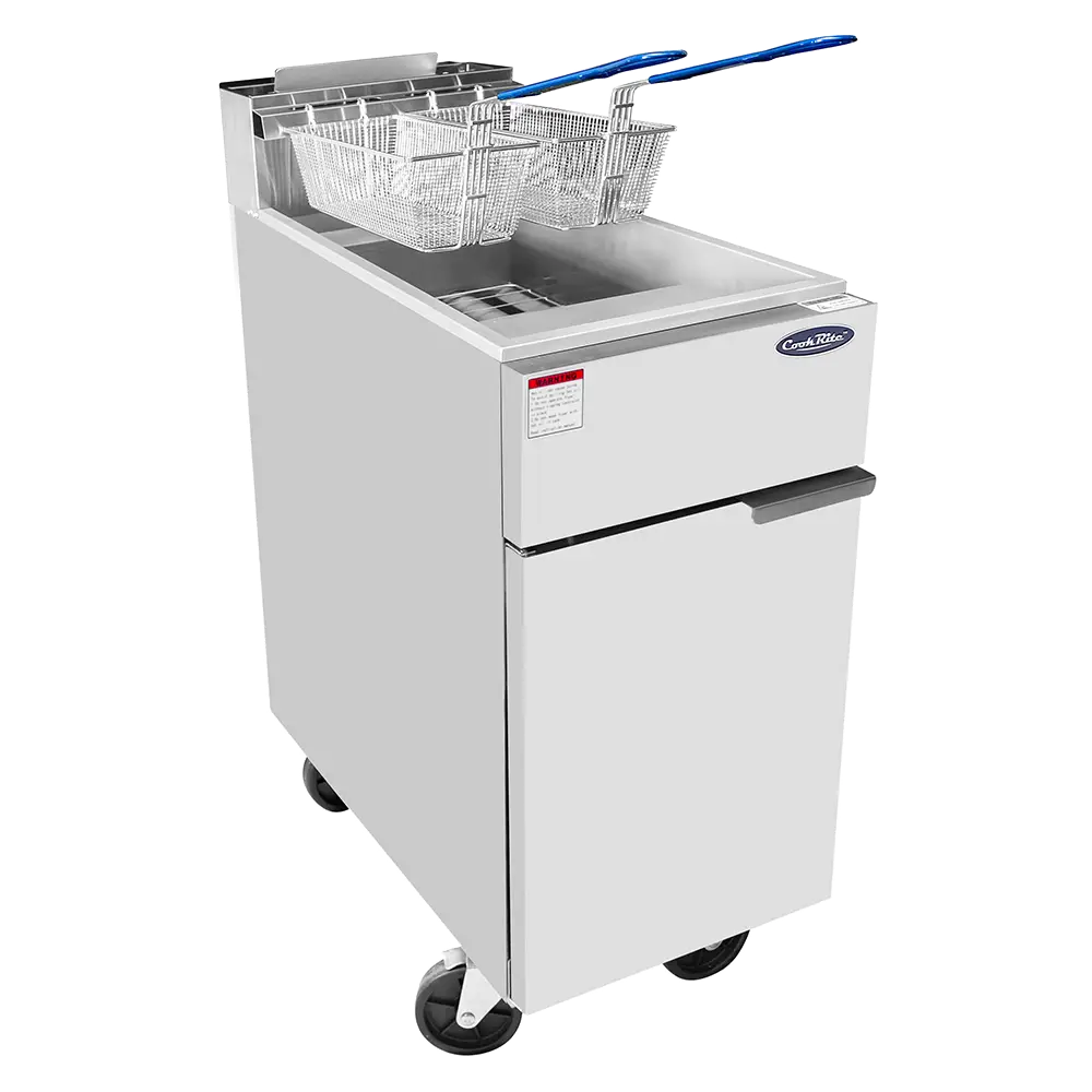 40# TWIN BASKET FRYER NAT GAS