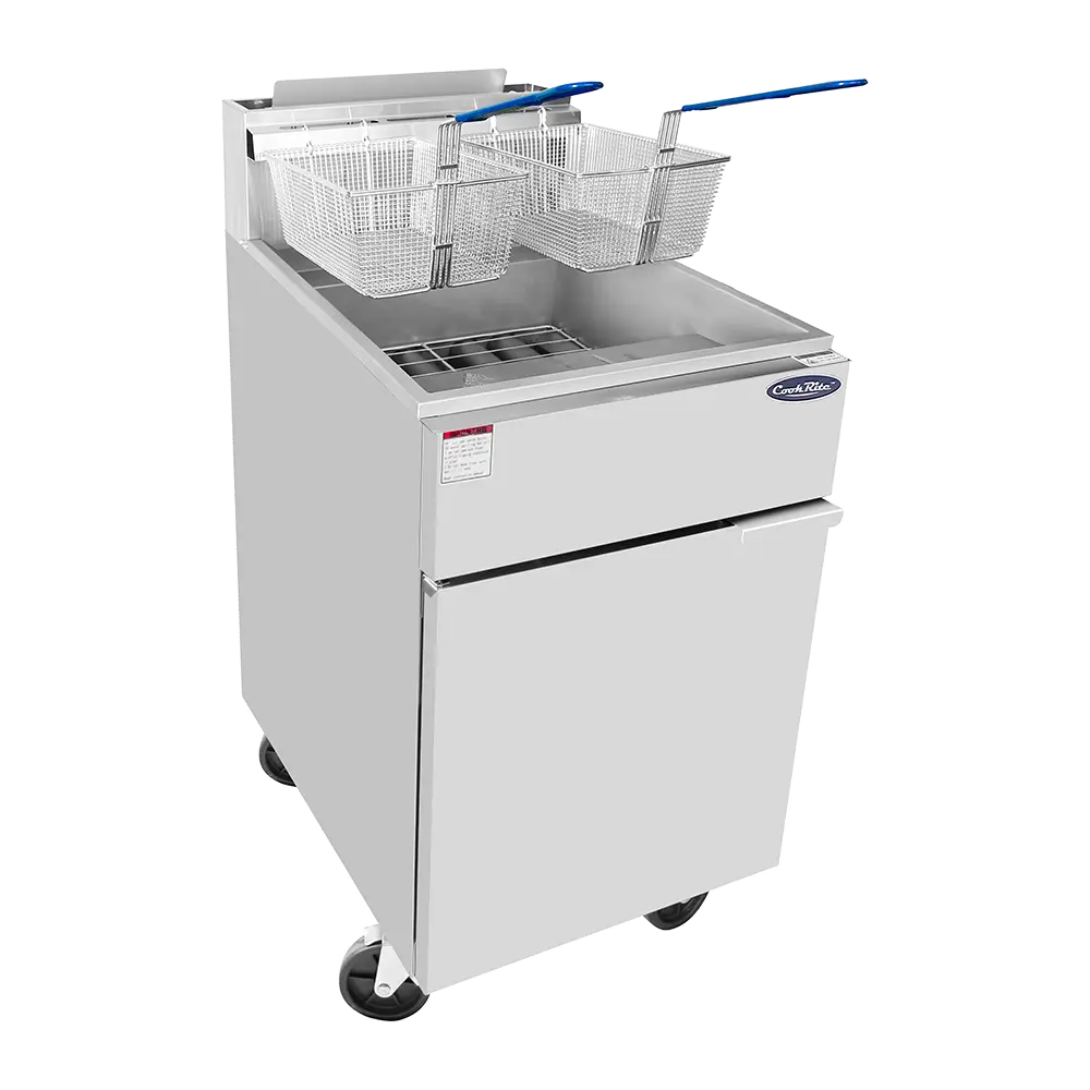 75# TWIN BASKET FRYER NAT GAS
