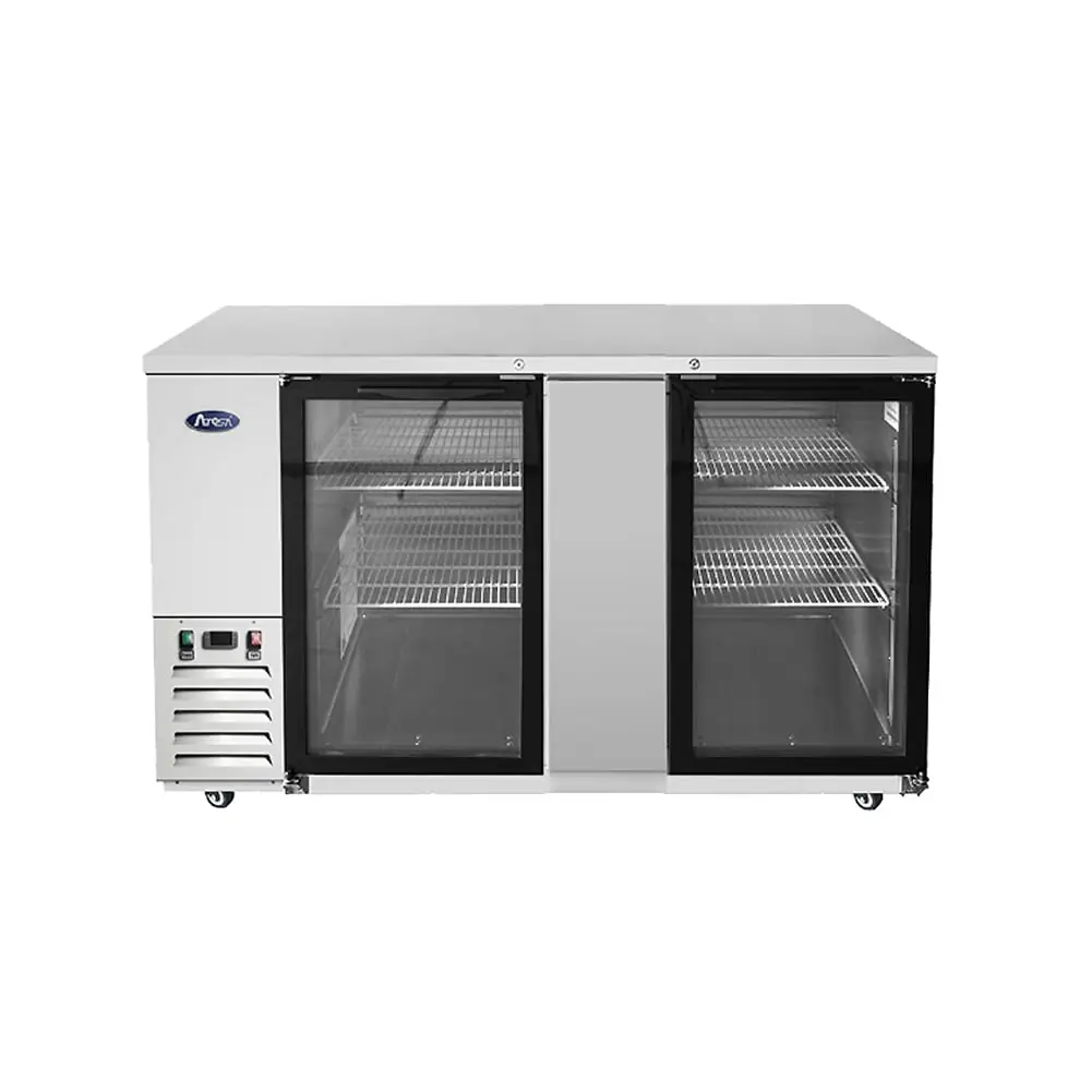 69 INCH GLASS DOOR BACK BAR