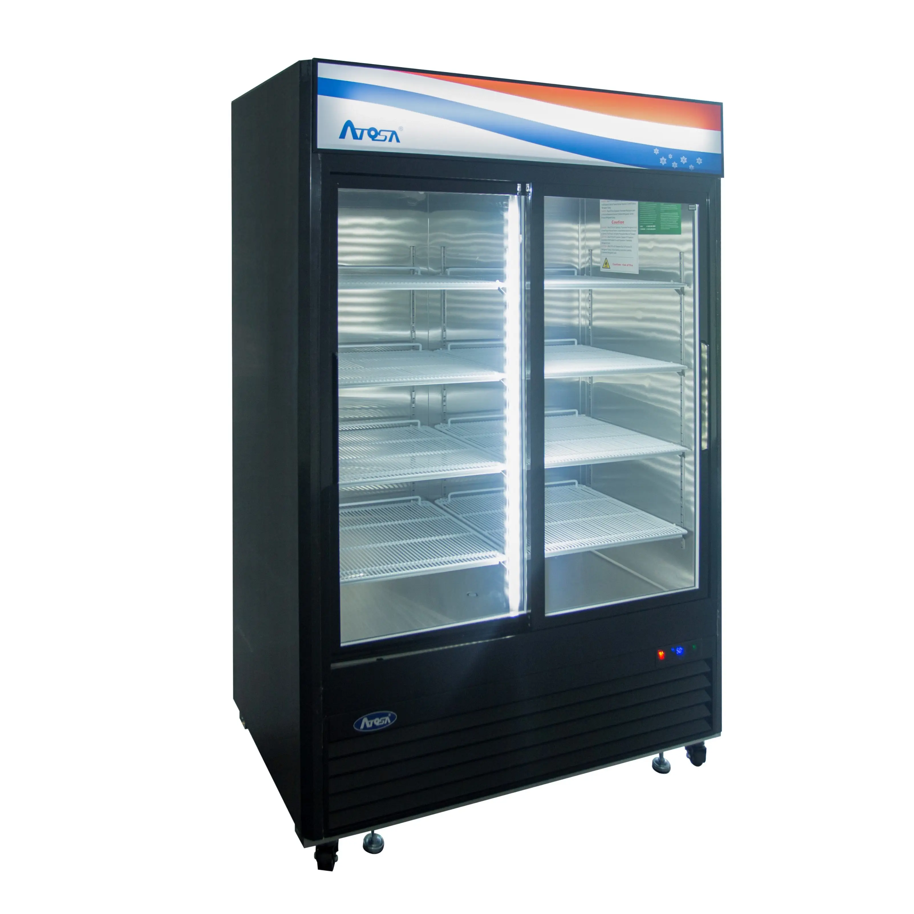 2 GLASS DOOR REFRIGERATOR