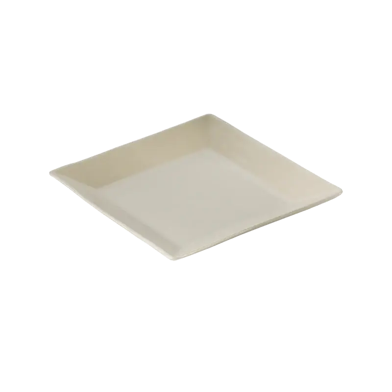 BONE 8.5 IN SQUARE PLATE