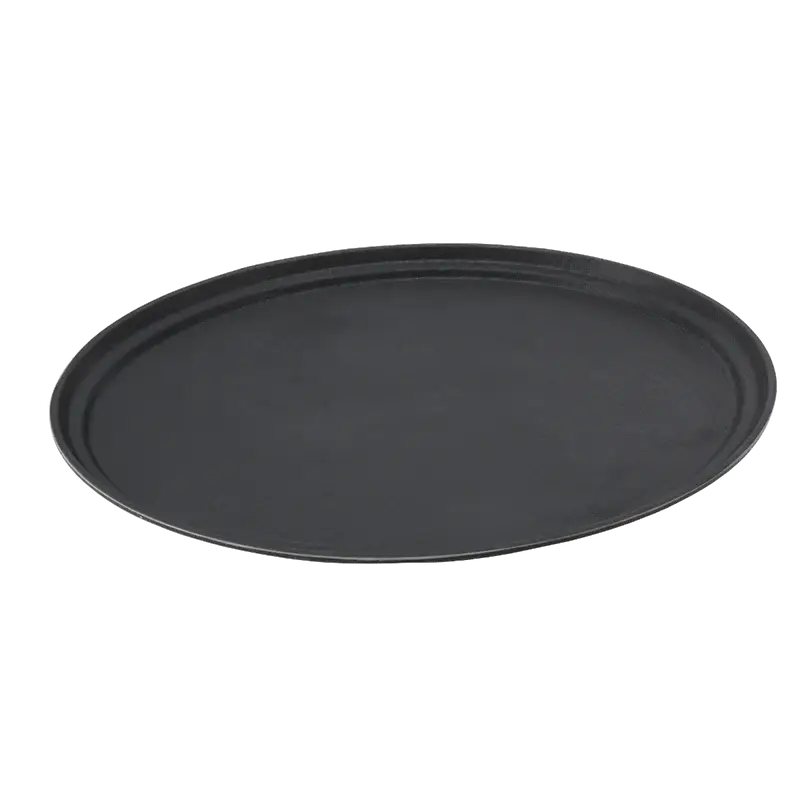 27IN OVAL TRAY BLACK