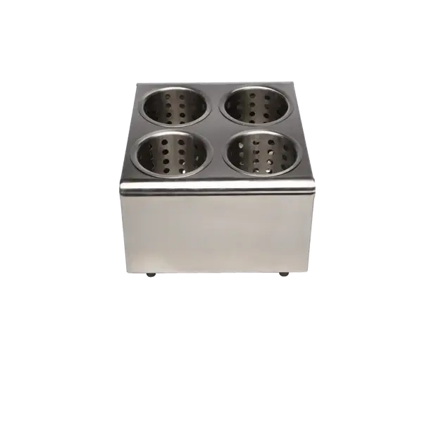 SS 4 HOLE FLATWARE HOLDER