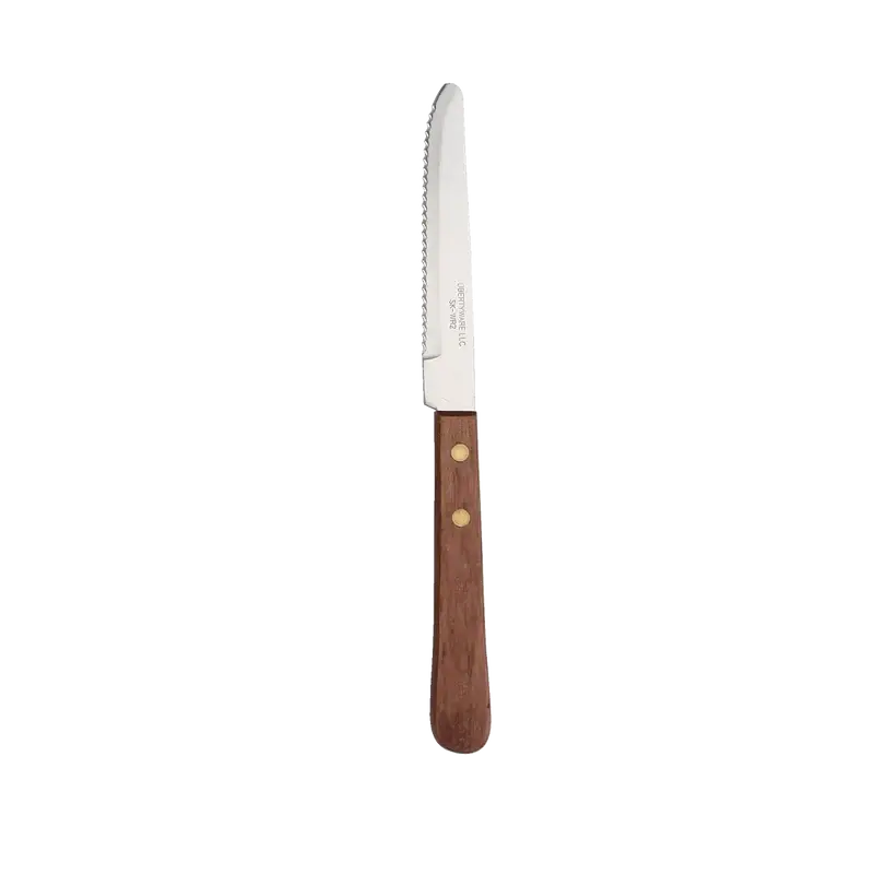 RD TIP STEAK KNIFE/ WOOD HDL