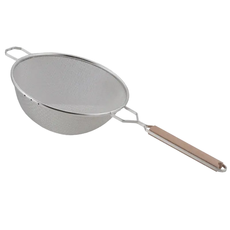 9.50IN WOODEN HDL STRAINER