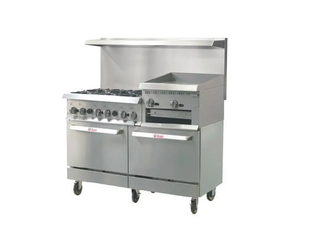 6 BURNER W/24 GRIDDLE & BROIL