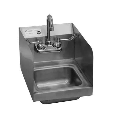 HANDSINK WITH DOUBLE SPLASH