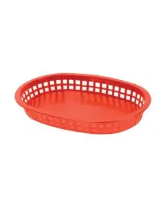 10.75IN OVAL BASKET - RED