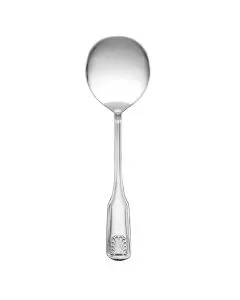 SEA SHELL BOUILLON SPOON 2 DOZ