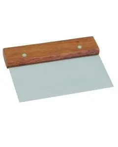 6IN DOUGH SCRAPER WOOD HDL