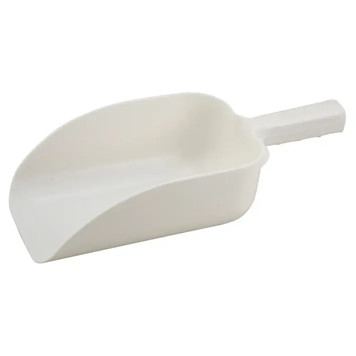 64 OZ WHITE PLASTIC SCOOP - PL