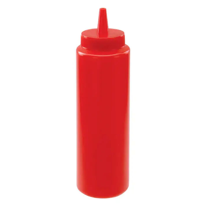 8 OZ. RED - SQUEEZE BOTTLE