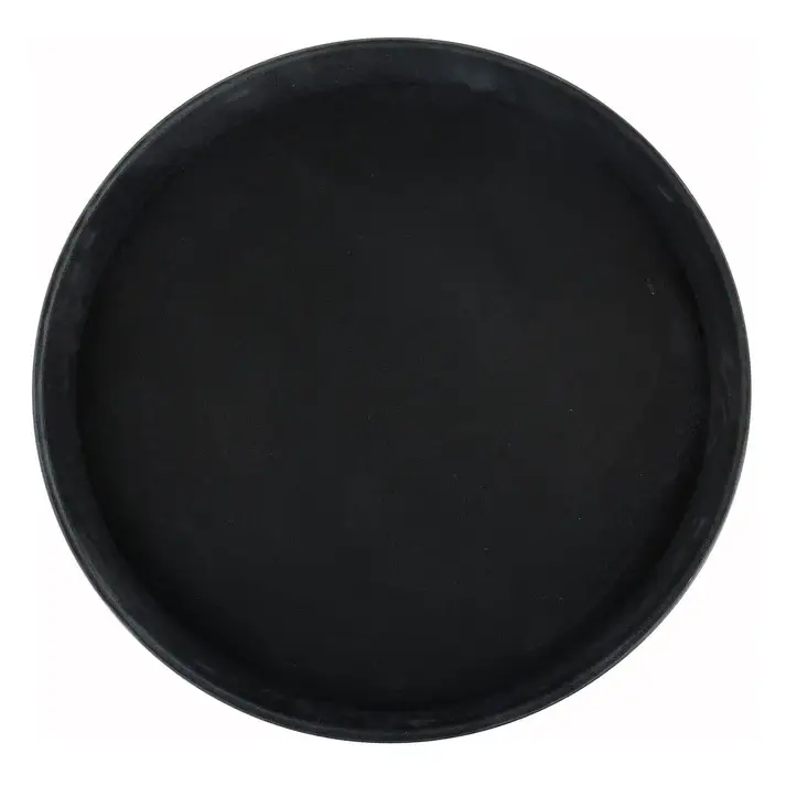16IN ROUND TRAY BLACK