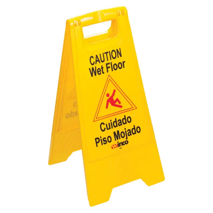 WET FLOOR CAUTION SIGN YELLOW